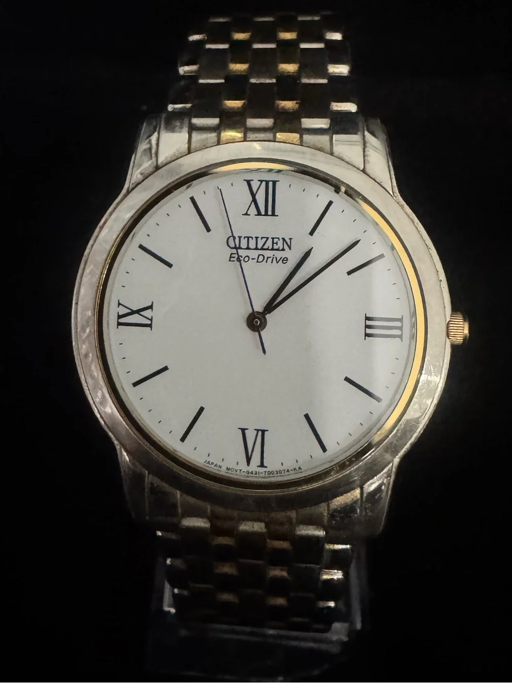 Citizen Two-Tone Silver and Gold Men's Dress Watch - White Dial